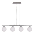 Lámpara colgante con cable RAISA 4xG9/40W/230V cromo brillante