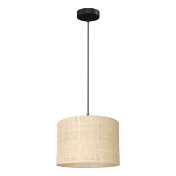 Lámpara colgante con cable RATTAN 1xE27/60W/230V diámetro 25 cm ratán