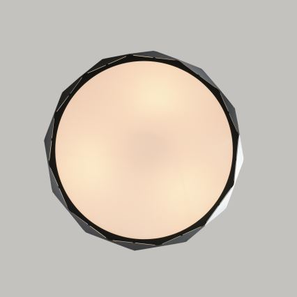 Lámpara colgante con cable REUS 3xE27/40W/230V Ø 47 cm negra