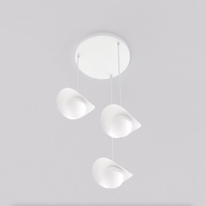 Lámpara colgante con cable RITUAL 3xG9/8W/230V blanca