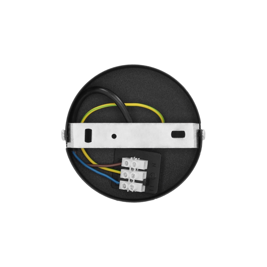 Lámpara colgante con cable SARTA 1xE27/60W/230V Ø 45 cm negra/yute