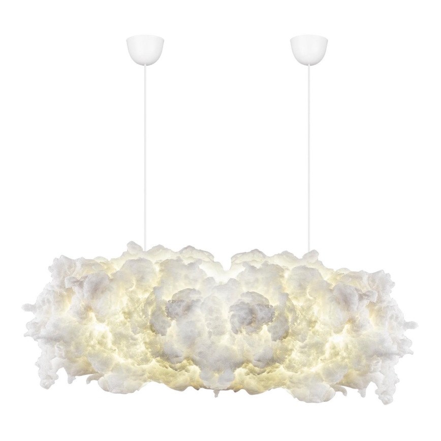 Lámpara colgante con cable SERENE 2xE27/40W/230V blanca