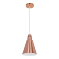 Lámpara colgante con cable SHADE 1xE27/15W/230V cobre