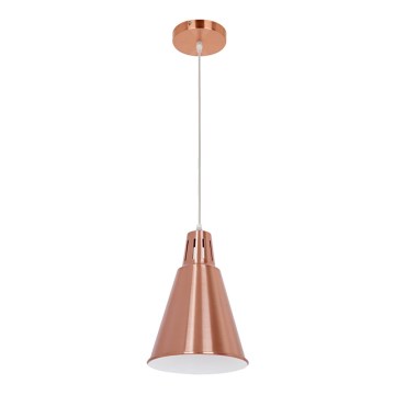 Lámpara colgante con cable SHADE 1xE27/15W/230V cobre