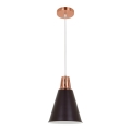 Lámpara colgante con cable SHADE 1xE27/15W/230V cobre/negro