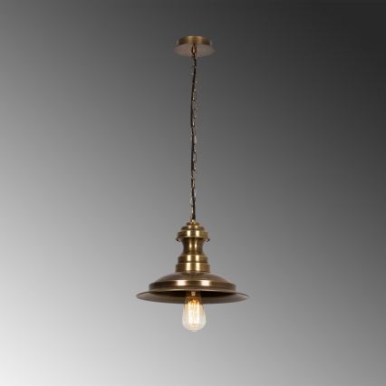Lámpara colgante con cable SIVANI 1xE27/40W/230V acabado bronce