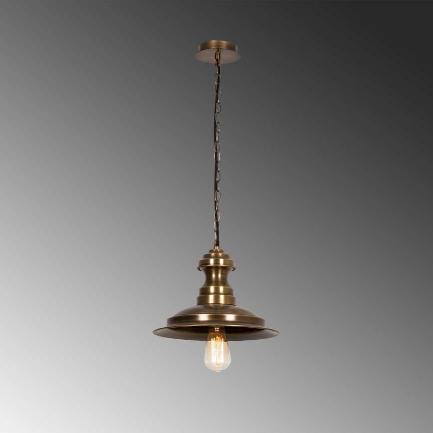 Lámpara colgante con cable SIVANI 1xE27/40W/230V acabado bronce