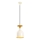 Lámpara colgante con cable SIVANI 1xE27/40W/230V blanco/cobre