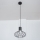 Lámpara colgante con cable SOLANO 1xE27/15W/230V negro/cromo brillante