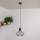 Lámpara colgante con cable SOLANO 1xE27/15W/230V negro/dorado