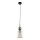 Lámpara colgante con cable SOPHIA 1xE14/10W/230V negra/verde/beige ahumado