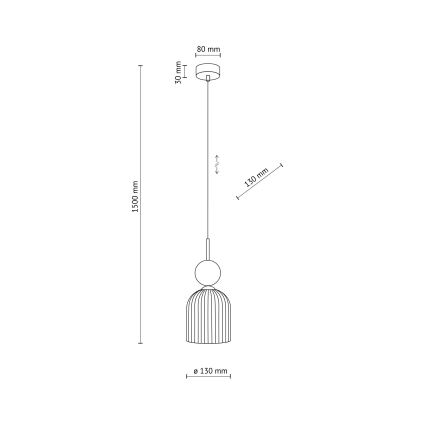 Lámpara colgante con cable SOPHIA 1xE14/10W/230V negra/verde/beige ahumado