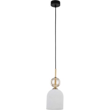 Lámpara colgante con cable SOPHIA 1xE14/10W/230V negro/ahumado/beige/blanco