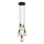 Lámpara colgante con cable SOPHIA 5xE14/10W/230V negra/verde/beige ahumado