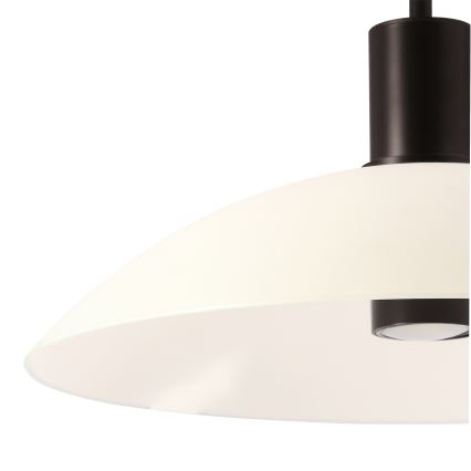 Lámpara colgante con cable TEDIN 1xGU10/15W/230V blanco/negro