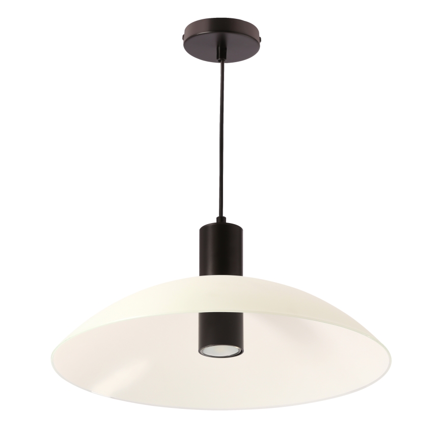 Lámpara colgante con cable TEDIN 1xGU10/15W/230V blanco/negro