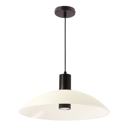 Lámpara colgante con cable TEDIN 1xGU10/15W/230V blanco/negro