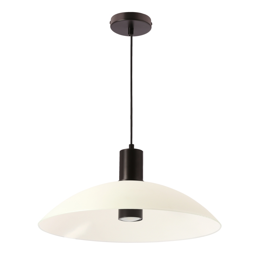 Lámpara colgante con cable TEDIN 1xGU10/15W/230V blanco/negro