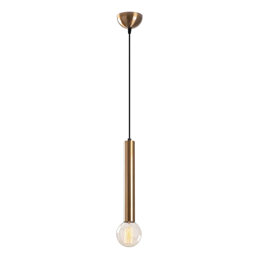 Lámpara colgante con cable TEMPO 1xE27/40W/230V dorada