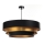 Lámpara colgante con cable TRINITI 1xE27/60W/230V negro/dorado