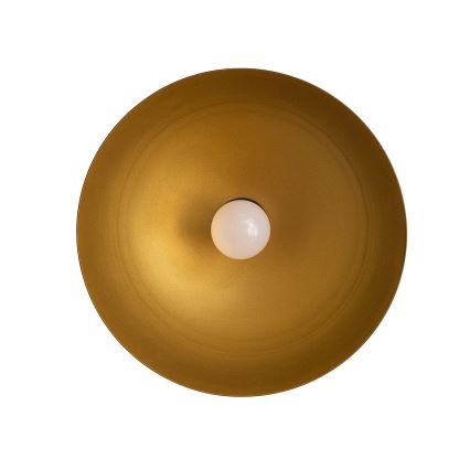 Lámpara colgante con cable VESPER 1xE27/15W/230 Ø 30 cm negra/dorada