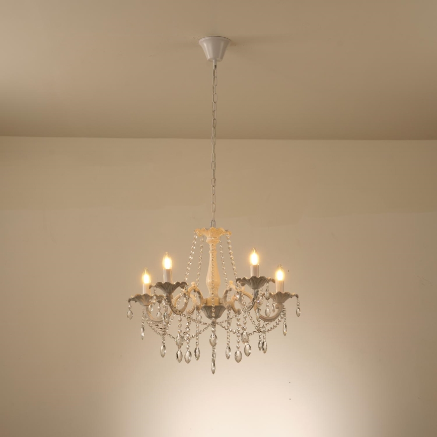 Lámpara colgante con cadena 5xE14/15W/230V
