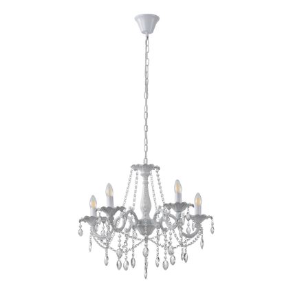 Lámpara colgante con cadena 5xE14/15W/230V