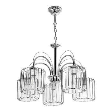 Lámpara colgante con cadena 5xE27/60W/230V