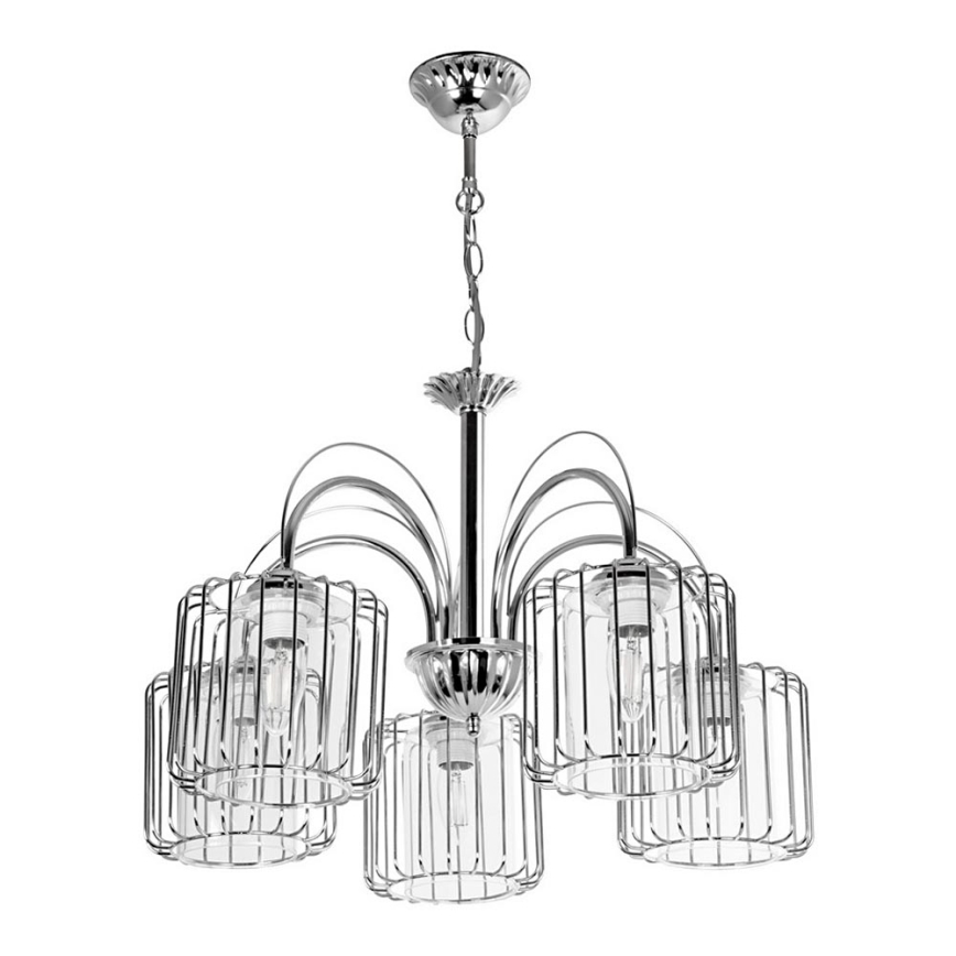 Lámpara colgante con cadena 5xE27/60W/230V