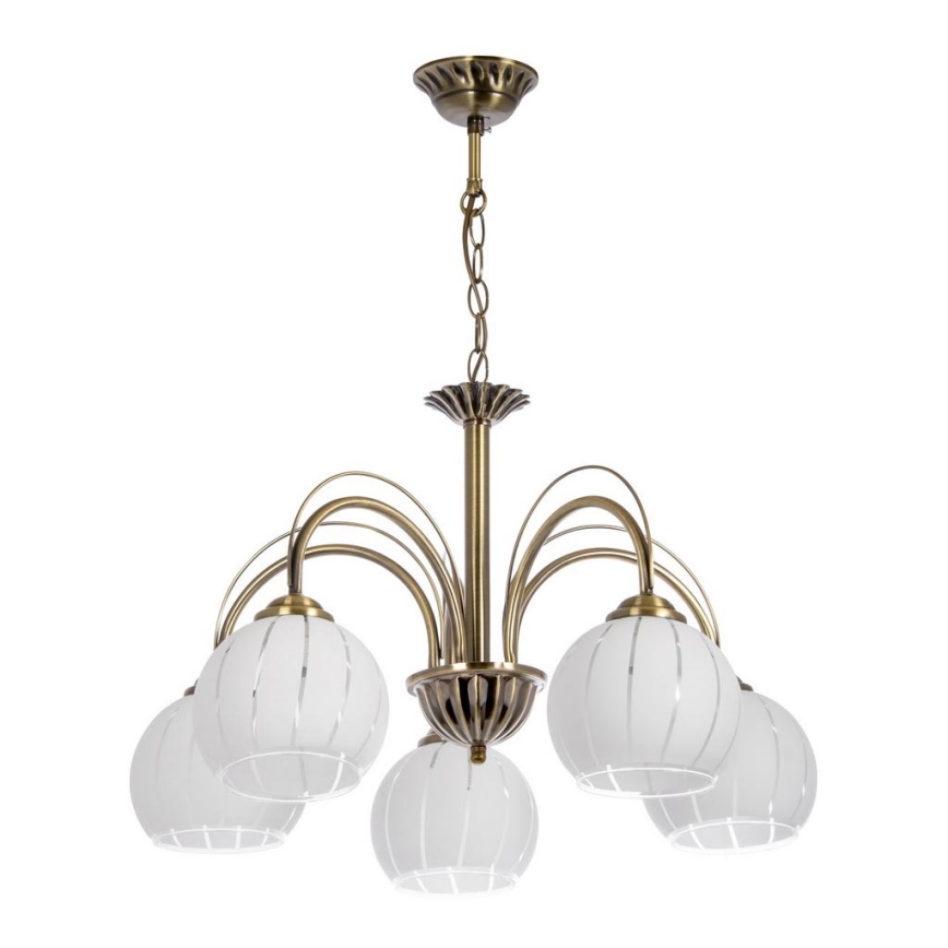 Lámpara colgante con cadena 5xE27/60W/230V