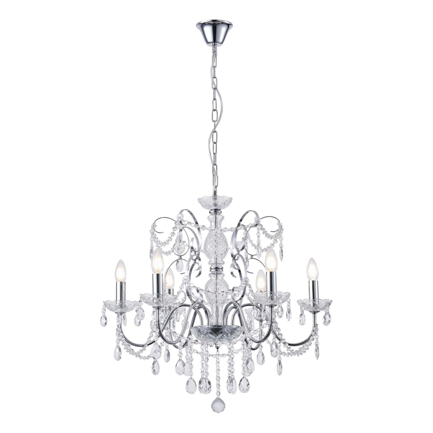 Lámpara colgante con cadena 6xE14/15W/230V