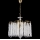 Lámpara colgante con cadena 6xE14/60W/230V diá. 46 cm dorado