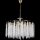 Lámpara colgante con cadena 7xE14/60W/230V diá. 54 cm dorado