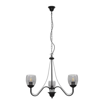 Lámpara colgante con cadena ALLENA 3xE27/15W/230V
