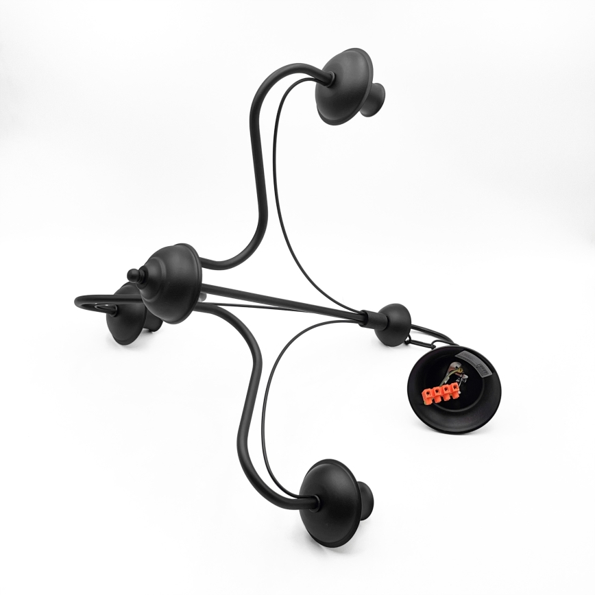 Lámpara colgante con cadena ANTON, 3xE14/15W/230V, negra