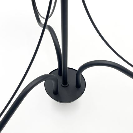 Lámpara colgante con cadena ANTON, 3xE14/15W/230V, negra