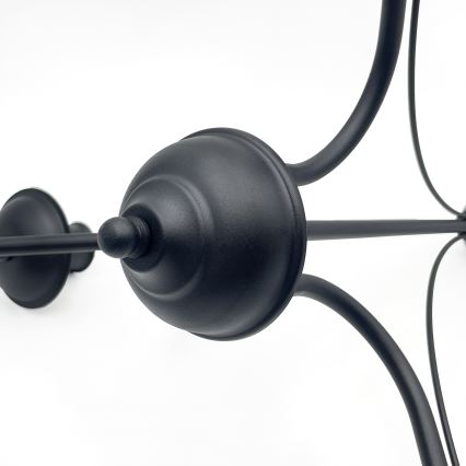 Lámpara colgante con cadena ANTON, 3xE14/15W/230V, negra