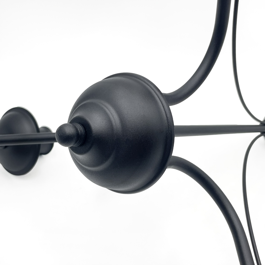 Lámpara colgante con cadena ANTON, 3xE14/15W/230V, negra