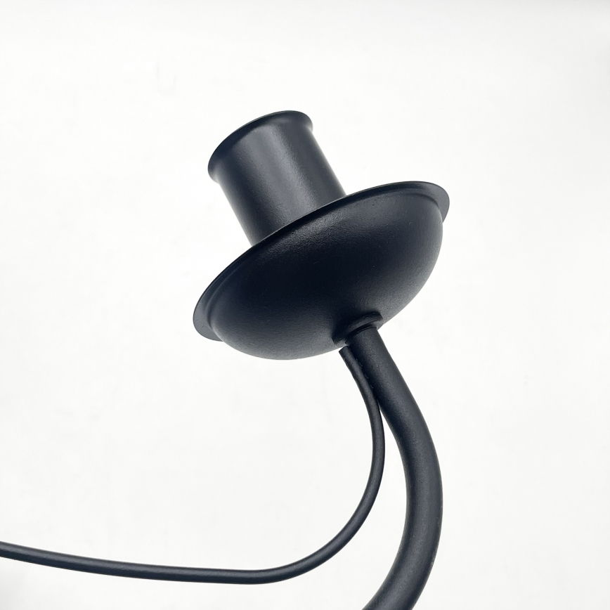 Lámpara colgante con cadena ANTON, 3xE14/15W/230V, negra