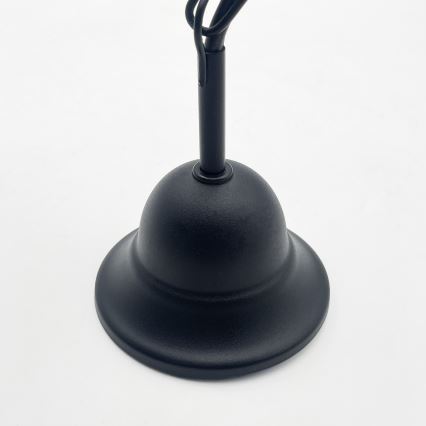 Lámpara colgante con cadena ANTON, 3xE14/15W/230V, negra