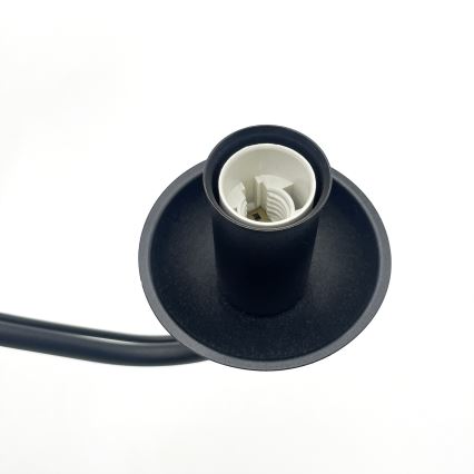 Lámpara colgante con cadena ANTON 5xE14/15W/230V negra