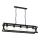 Lámpara colgante con cadena ARNOLD 5xE27/60W/230V negro