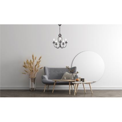 Lámpara colgante con cadena ARTHUR 5xE14/40W/230V