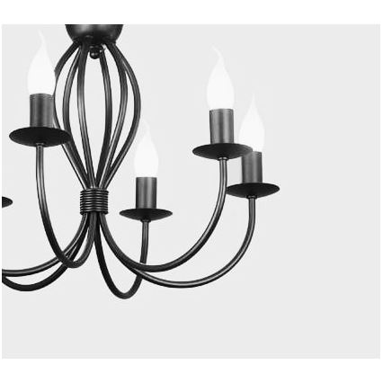 Lámpara colgante con cadena ARTHUR 5xE14/40W/230V