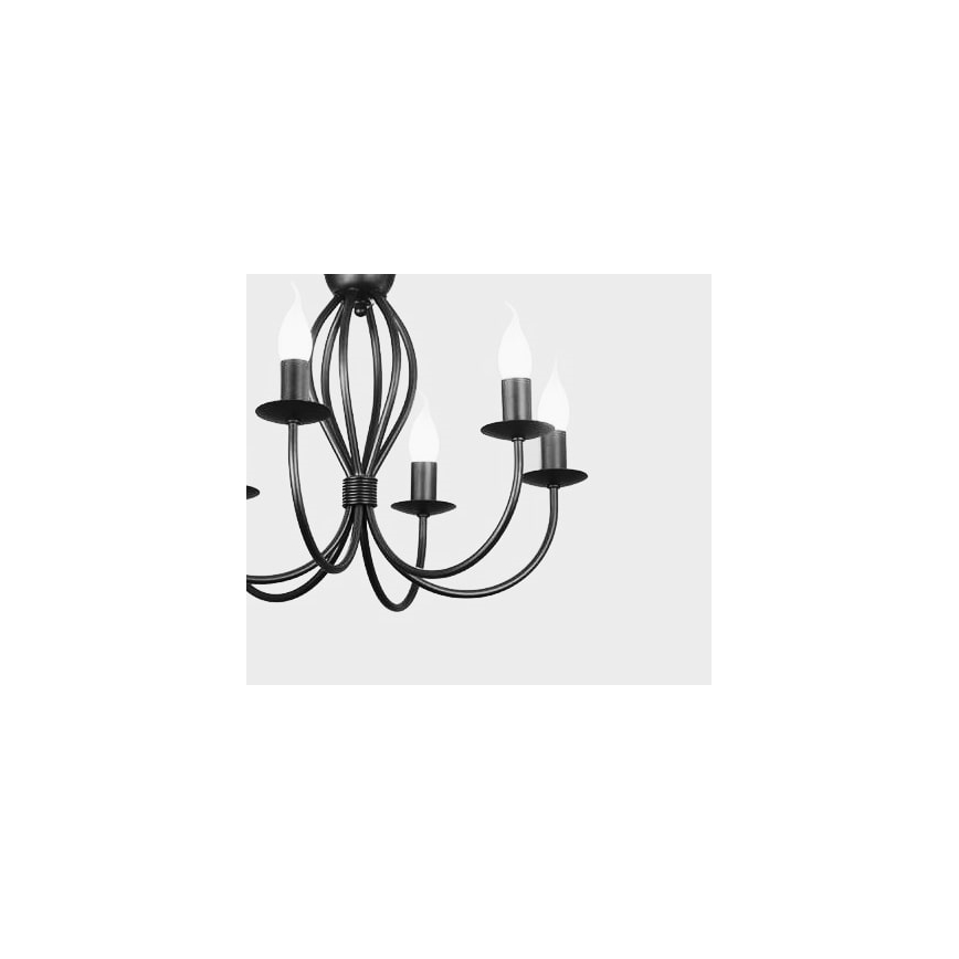 Lámpara colgante con cadena ARTHUR 5xE14/40W/230V