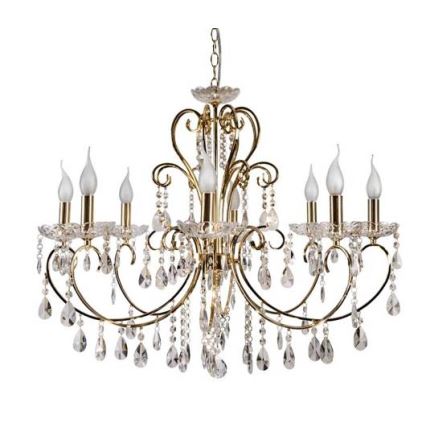 Lámpara colgante con cadena AURORA 8xE14/40W/230V