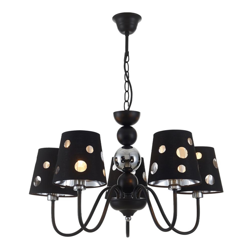 Lámpara colgante con cadena BATLEY 5xE14/60W/230V