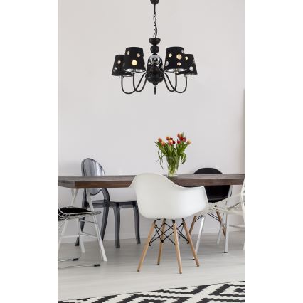 Lámpara colgante con cadena BATLEY 5xE14/60W/230V