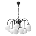Lámpara colgante con cadena CAMBRIDGE 12xE14/60W/230V negro