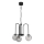 Lámpara colgante con cadena CAMBRIDGE 3xE14/60W/230V negro